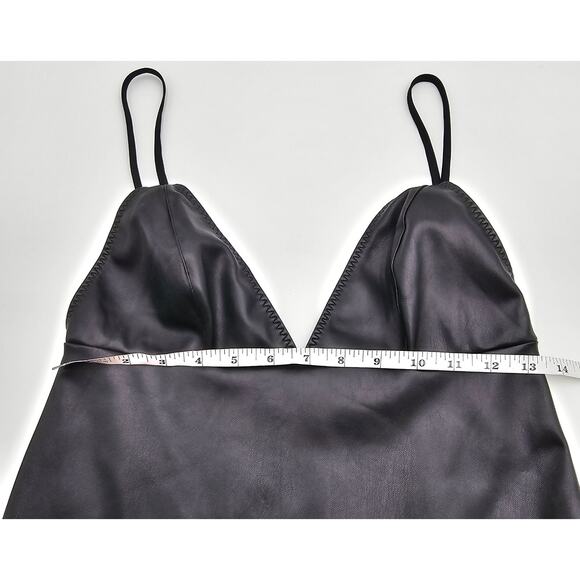 Victoria's Secret Women's S Black Faux Leather Mini Dress NWT - Picture 4 of 6